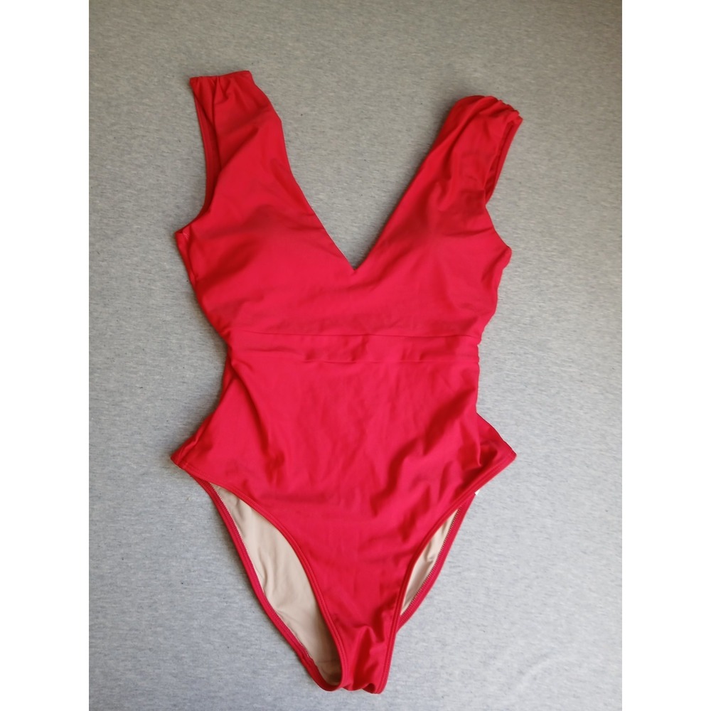 Summersalt Swimsuit 4 Back Flip One Piece Resort Runched Shoulder Beach Cruise